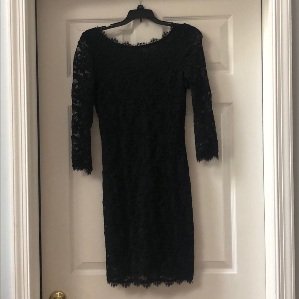 Black lace dress